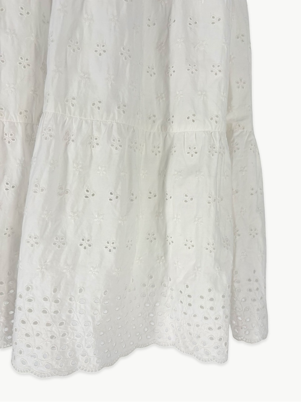 Gap × DÔEN Eyelet Midi Dress Size Small White Cottagecore Prairie Romantic NWT - Picture 13 of 15